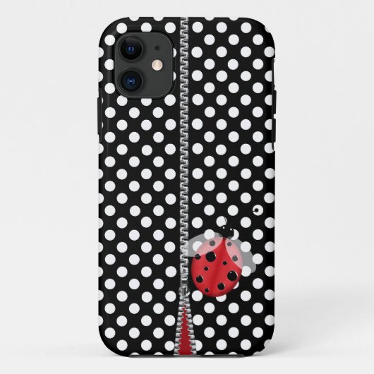 Fun Polka Dot & Ladybug iPhone 5 Hoesje (Achterkant)