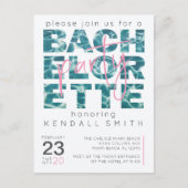 Fun Pool and Tropical Theme Bachelorette Party Briefkaart (Voorkant)