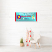 Fun Pool Beach Swim Party - Gepersonaliseerd Spandoek (Insitu)
