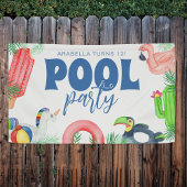 Fun Pool Party | Bannière d'anniversaire