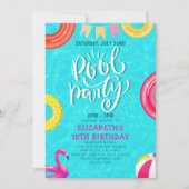 Fun Pool Party Birthday Invitation – Summer Splash (Devant)
