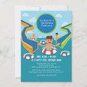 Fun Pool Party Invitation Kaart (Voorkant)