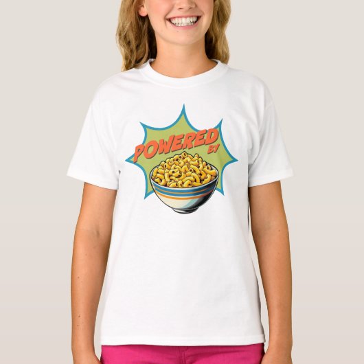 Fun Powered by Mac en Cheese T-shirt (Voorkant)