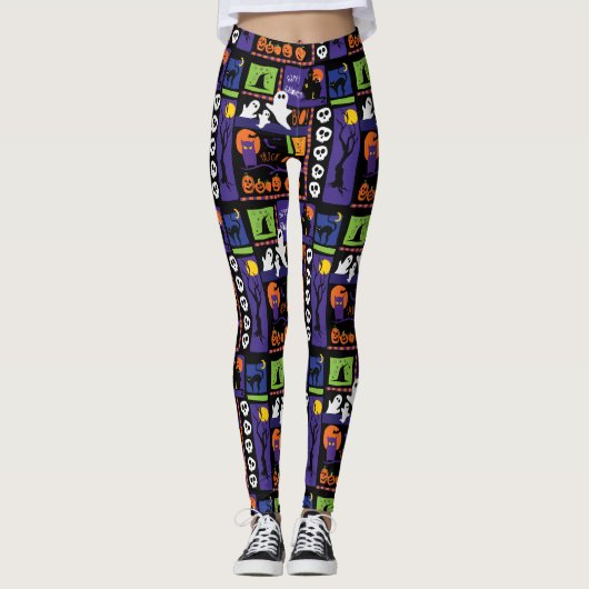 Fun Print Halloween Leggings (Voorkant)