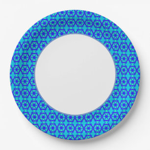 Fun Prints Blue Dinnerware Papieren Bordje
