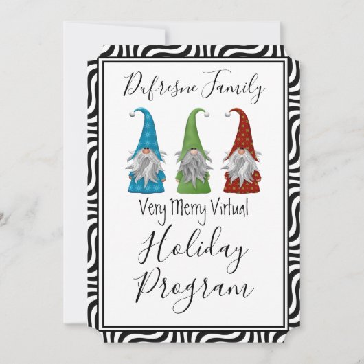 Fun Programme Vacances Virtuelles Invitation (Devant)