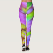 Fun Psychedelic Colorful Furry Pattern Leggings (Achterkant)