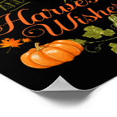 Fun Pumpkin Kisses en Harvest wil Mannen Poster (Hoek)