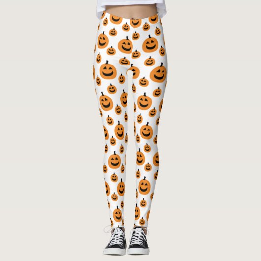 Fun Pumpkin Pattern Leggings (Voorkant)
