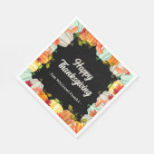 Fun Pumpkin Thanksgiving Dinner Napkins Servet (Hoek)