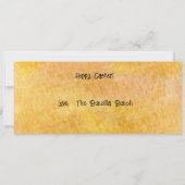 Fun Pun Bunnies Easter Custom Flat Kaart (Achterkant)