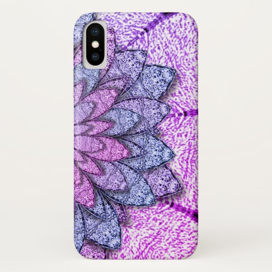 Fun Purple Flowers Case-Mate iPhone Case (Achterkant)