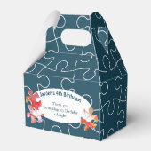 Fun Puzzle Balloon 4e verjaardag Bedankdoosjes (Achterkant)