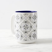 Fun Quilt 2 - Patterned Coffee Mok (Voorkant links)