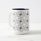 Fun Quilt Pattern Coffee Mok (Voorkant links)