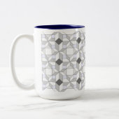 Fun Quilt Pattern Coffee Mok (Links)