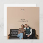 Fun Quirky Design Enregistrer la carte Mariage Dat (Devant / Derrière)