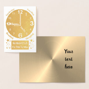 Fun Quote Best Wishes Retirement Card Idee Folie Kaarten