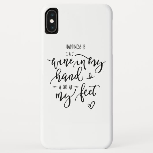 Fun Quote Dog Peron Wine Lover Handbriefing Case-Mate iPhone Case (Achterkant)