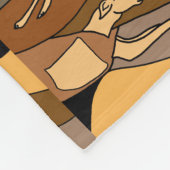 Fun Racing Greyhound Abstracte Fleece Blanket (Hoek)