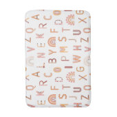Fun Rainbow Alphabet Pattern Badmat (Voorkant Verticaal)