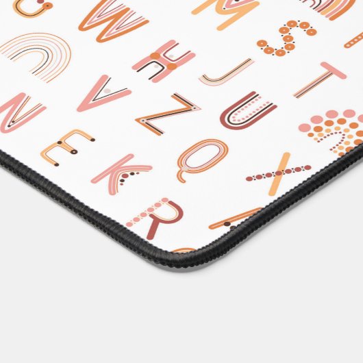Fun Rainbow Alphabet Pattern Bureaumat (Hoek)