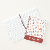 Fun Rainbow Alphabet Pattern Notitieboek (Binnen)