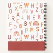 Fun Rainbow Alphabet Pattern Notitieboek (Achterkant)