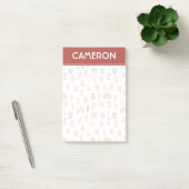 Fun Rainbow Alphabet Pattern Post-it® Notes (Kantoor)
