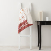 Fun Rainbow Alphabet Pattern Sherpa Deken (In situ)