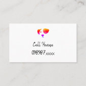Fun Rainbow Chien marchant Chien Grossissant Carte (Dos)