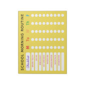 Fun Rainbow Daily Routine Checklist Custom Chores Notitieblok (Gedraaid)