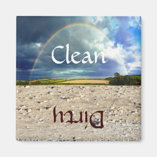 Fun Rainbow en Sand Dishwasher Magnet Magneet
