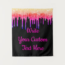 Fun Rainbow Glitter Birthday Photo Booth Backdrop