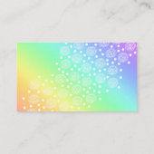 Fun Rainbow Gradient Cartes de visite (Dos)