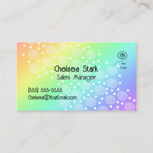 Fun Rainbow Gradient Cartes de visite