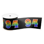Fun, Rainbow Pattern "94" Event Number (zwart) Lint (Spoel)
