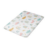 Fun Rainbow & Rain Cloud Pattern Badmat (Gekanteld)