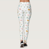 Fun Rainbow & Rain Cloud Pattern Leggings (Achterkant)