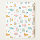 Fun Rainbow & Rain Cloud Pattern Planner (Achterkant)