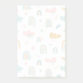 Fun Rainbow & Rain Cloud Pattern Post-it® Notes (Voorkant)