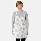 Fun Rainbow & Rain Cloud Pattern Schort (Gedragen)