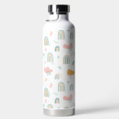 Fun Rainbow & Rain Cloud Pattern Waterfles (Rechts)