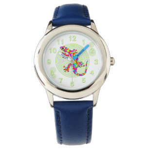 Fun Rainbow Salamander Horloge
