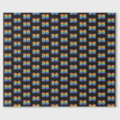 Fun Rainbow Spectrum Pattern "36" Event Number Cadeaupapier (Vlak)
