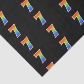 Fun Rainbow Spectrum Pattern "7" Event Number Tissuepapier (Detail)