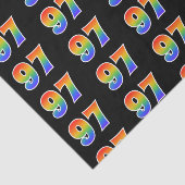 Fun Rainbow Spectrum Pattern "97" Event Number Tissuepapier (Detail)