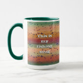 Fun Rainbow Trout Pattern met naam Fisherman's Mok (Links)