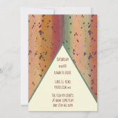 Fun Rainbow Trout Pattern Modern Fish Fry Kaart (Achterkant)