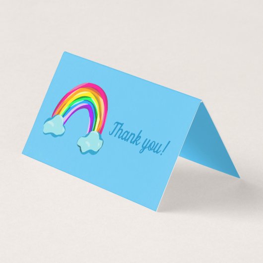 Fun Rainbow Weddenschap Hartelijk dank Kaart (Voorkant)